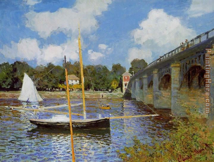 The Road Bridge at Argenteuil 1 painting - Claude Monet The Road Bridge at Argenteuil 1 art painting